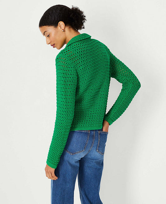 Veste-pull géométrique