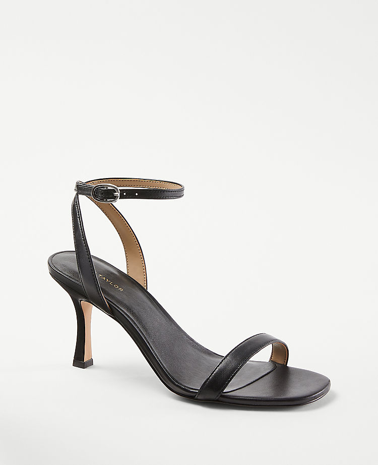Stiletto-Sandalen aus Leder