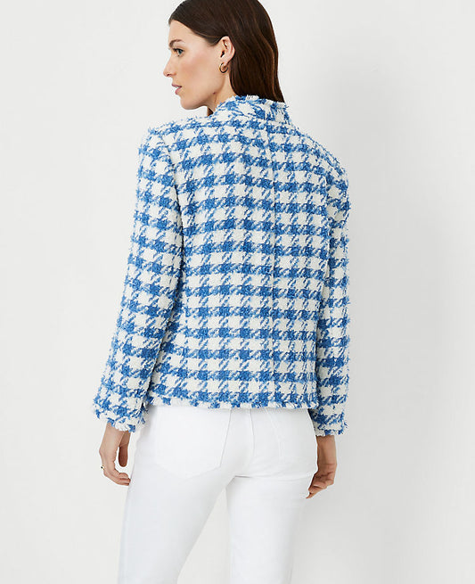 La veste coupée en tweed