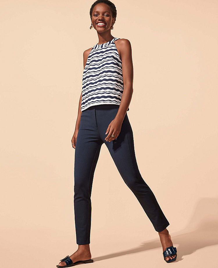 Die Audrey Cropped-Hose aus Stretch-Baumwolle