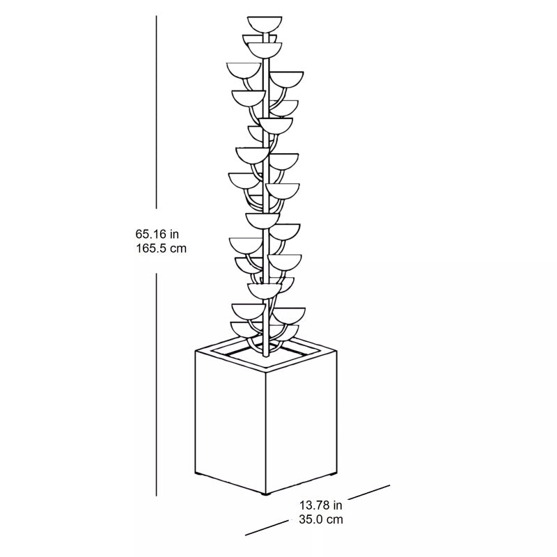 65" Fontaine en cascade de Bloomington