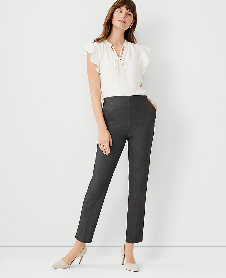 The Side Zip Eva Ankle Pant in Bi-Stretch