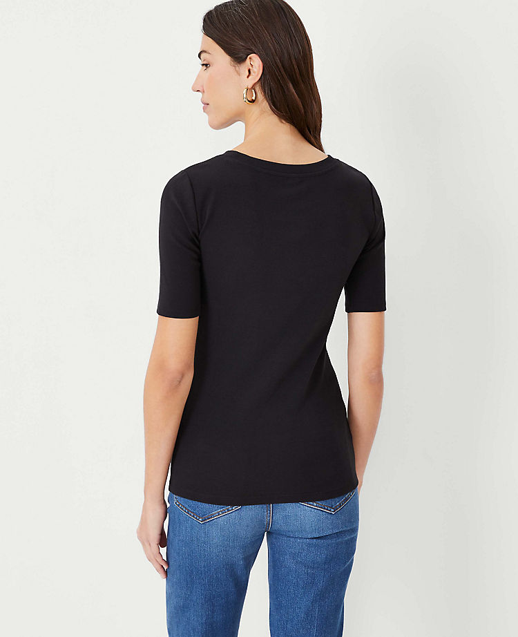T-shirt en coton stretch