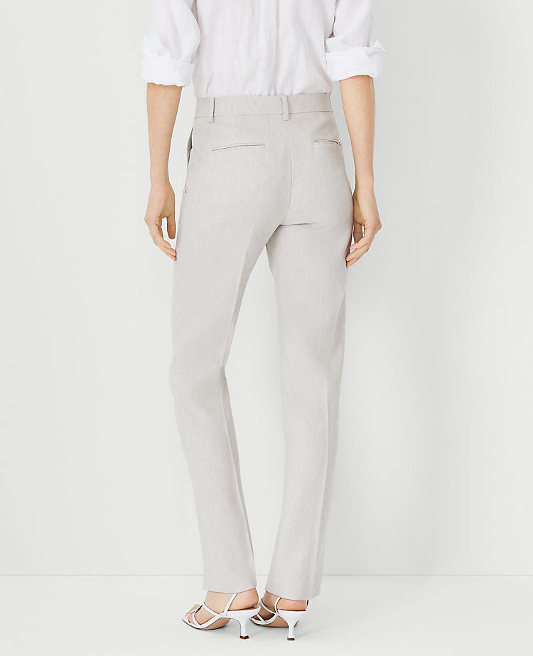 Die Sophia Straight Pant aus Leinenmix