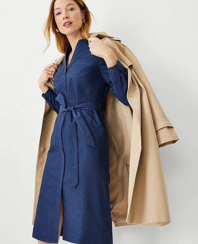 Jeanshemdkleid mit Taschen