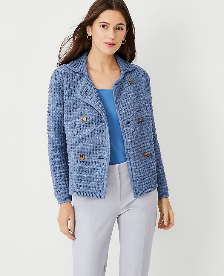 Strukturierte Strickjacke