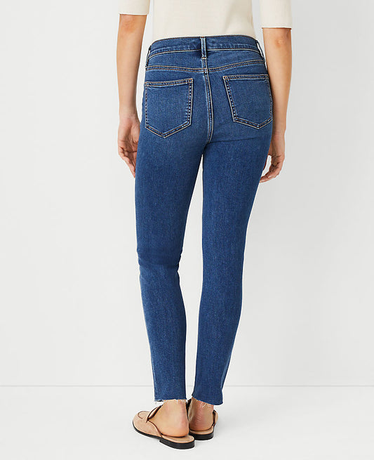 Jean sculptant skinny taille mi-haute délavage "Mid Stone"