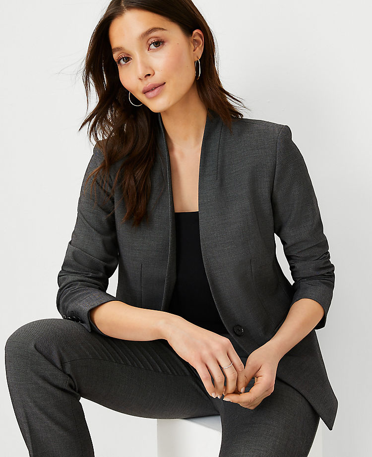 Le blazer découpé bi-stretch