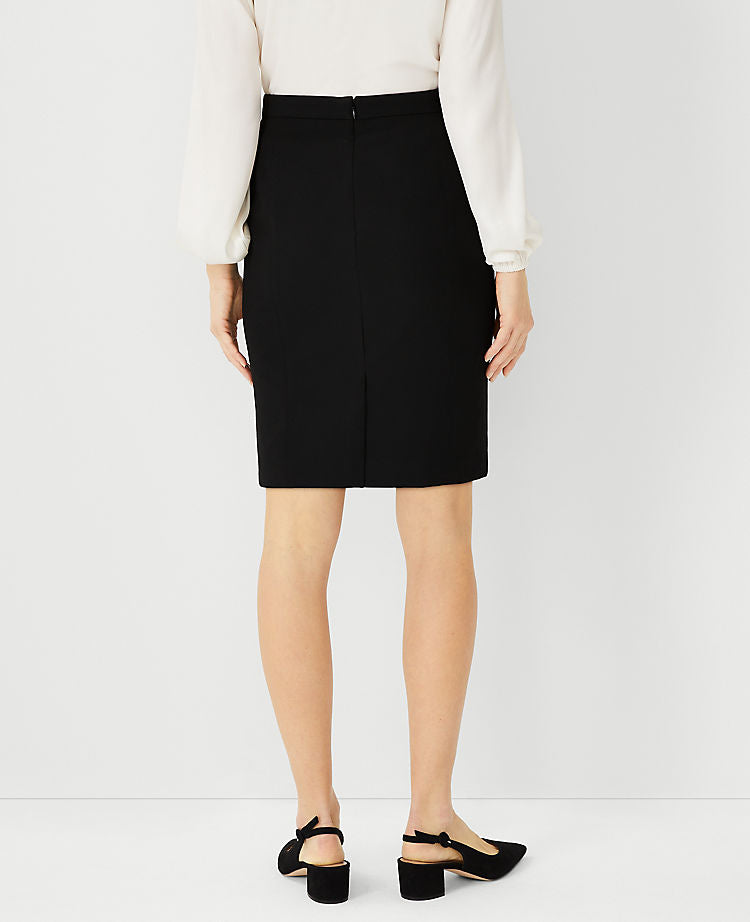 Seamed Pencil Skirt in Bi-Stretch