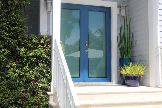 Snake grass (63″) with Dax L planter in dark teal