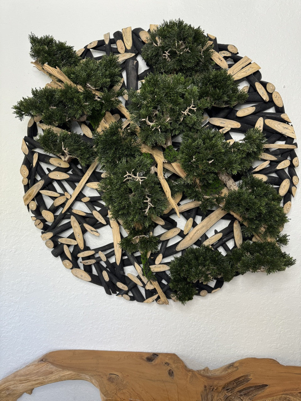 Bonsai on 48″ Wall Sculpture