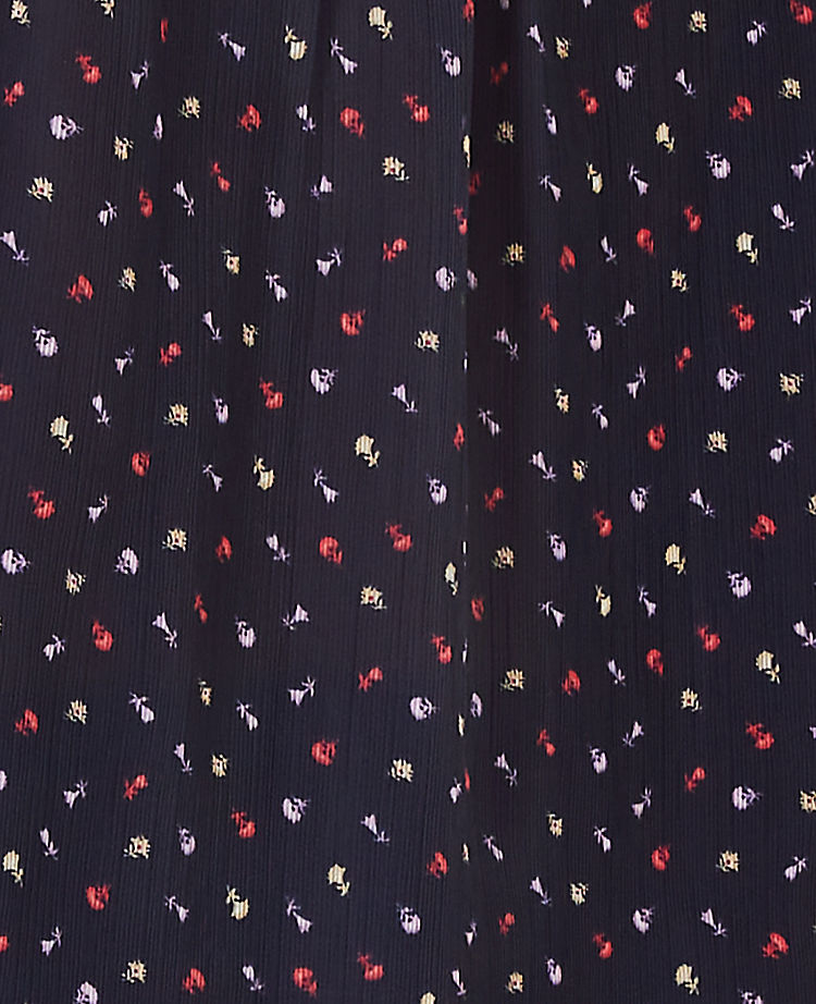 Blumen-Rüschenpasse-Schleifenshirt