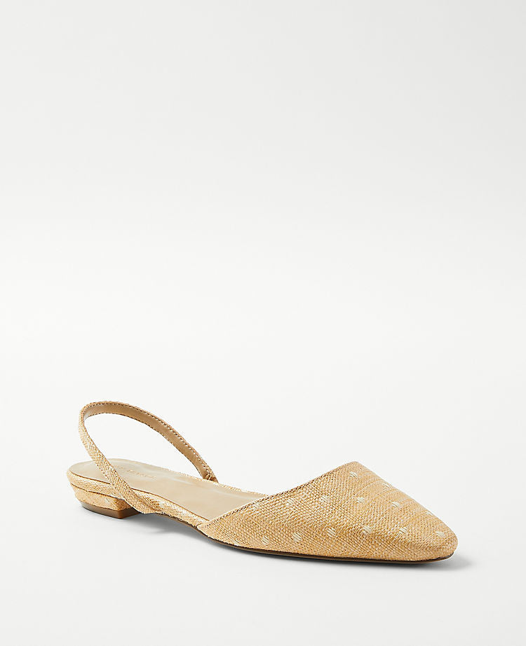 Ballerines à bride arrière et pois