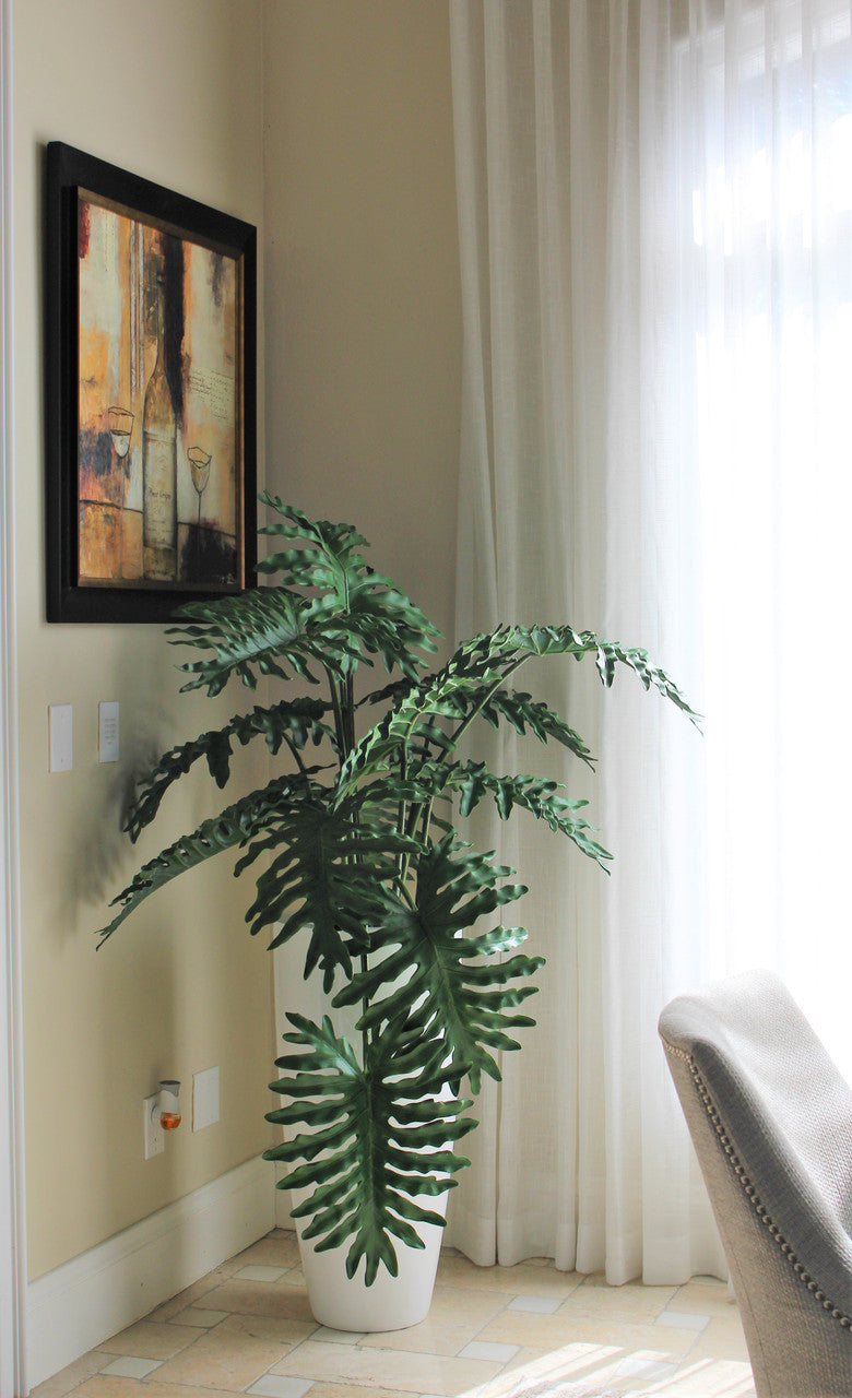 Monstera Foliage in Dax L Planter