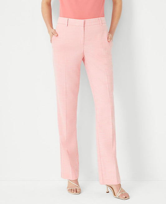 Le pantalon droit Sophia texturé - Coupe Galbée