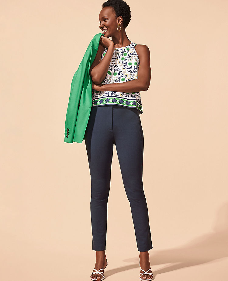 Die Audrey Cropped-Hose aus Stretch-Baumwolle