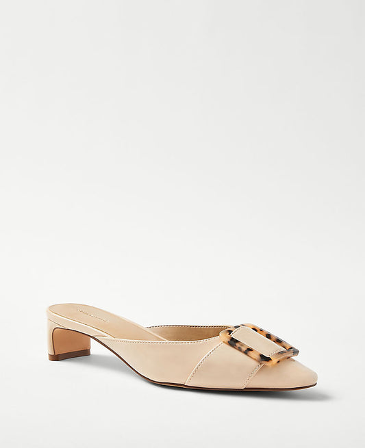 Mules à talons avec boucle (brevetées)