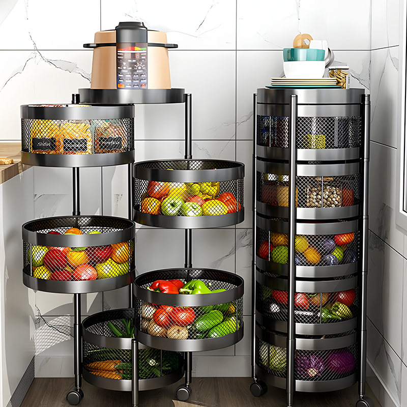 ??Mother's Day Flash Sale??Multifunctional Kitchen Shelf Multi-layer Rotatable Storage Rack