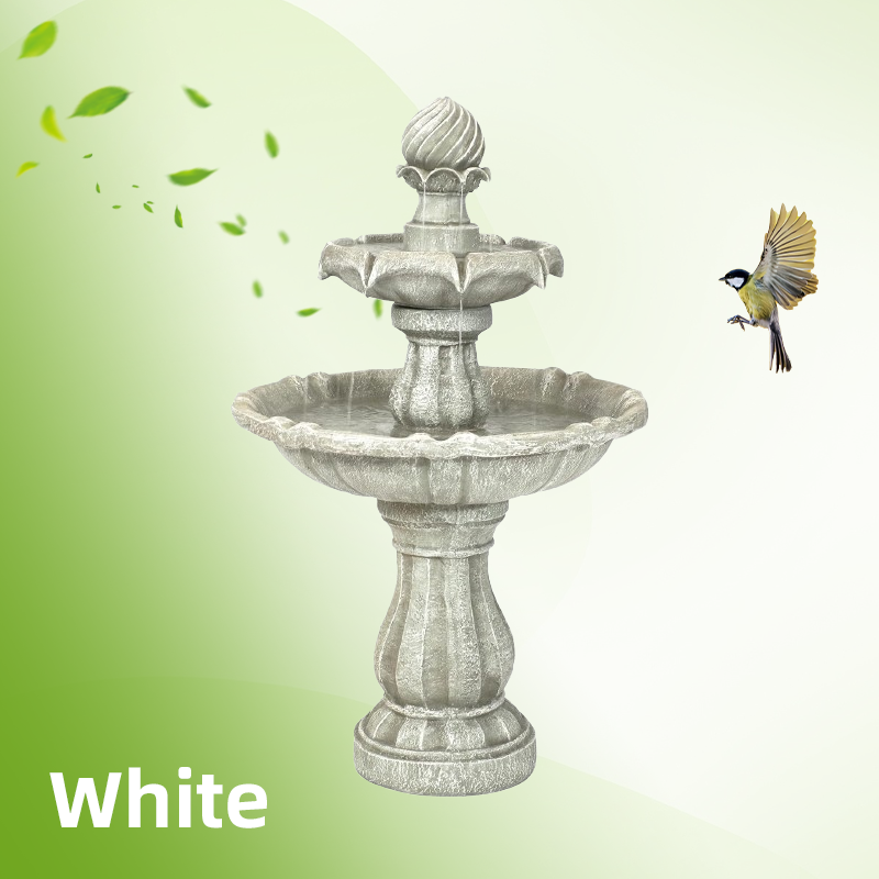35-Inch 2-Tier Solar Water Fountain Outdoor