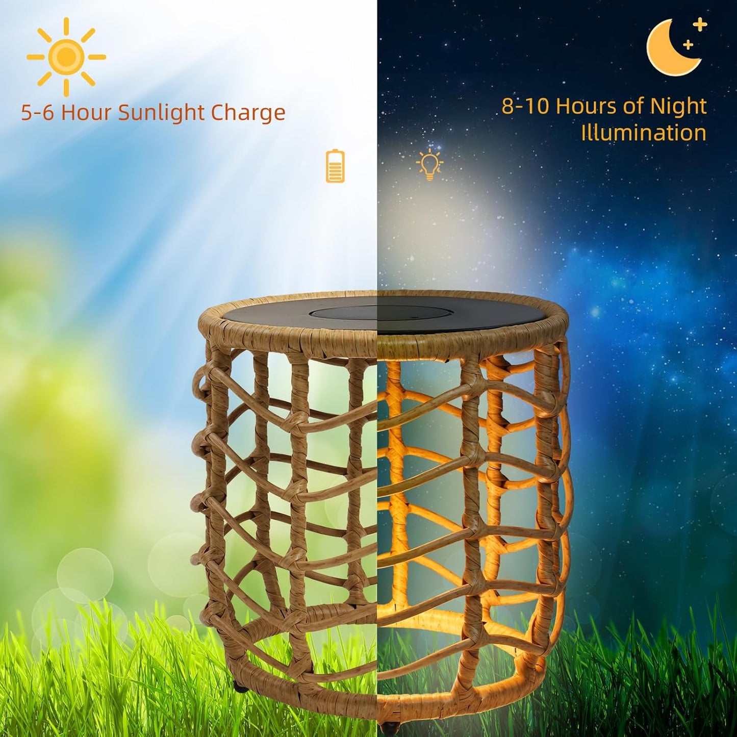 Solar Yard Boho Solar Nesting Tables