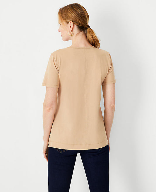 T-shirt ras du cou en coton Pima