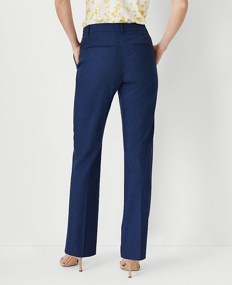 Le pantalon droit Sophia en jean léger raffiné – Coupe ajustée pour les silhouettes généreuses