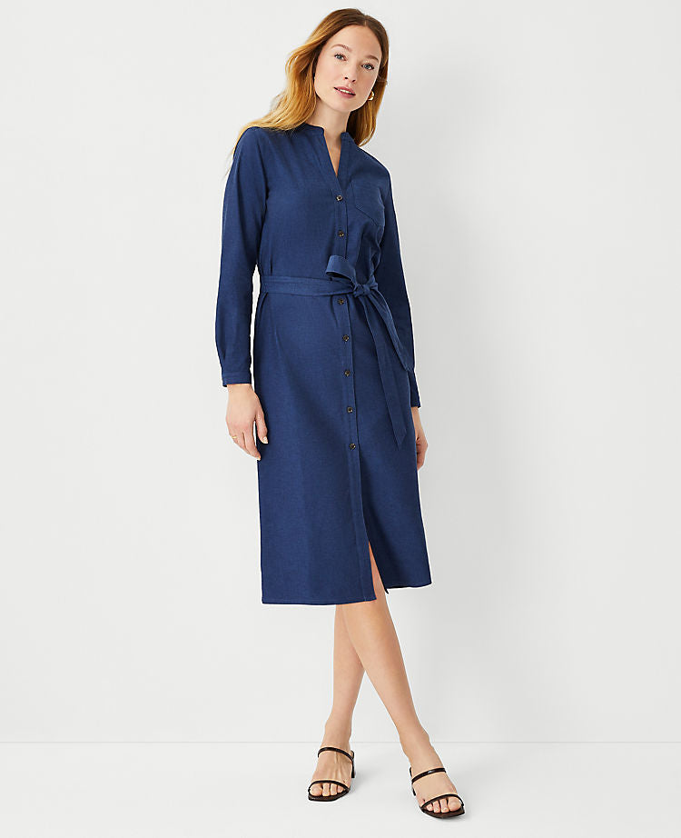 Denim Pocket Shirtdress