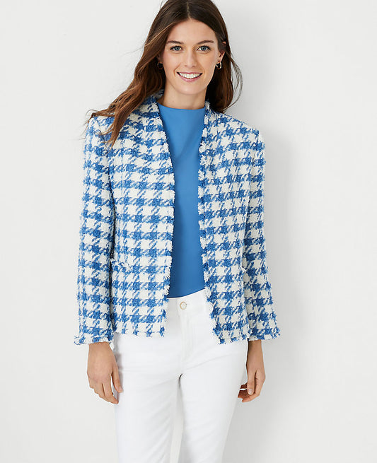 La veste coupée en tweed