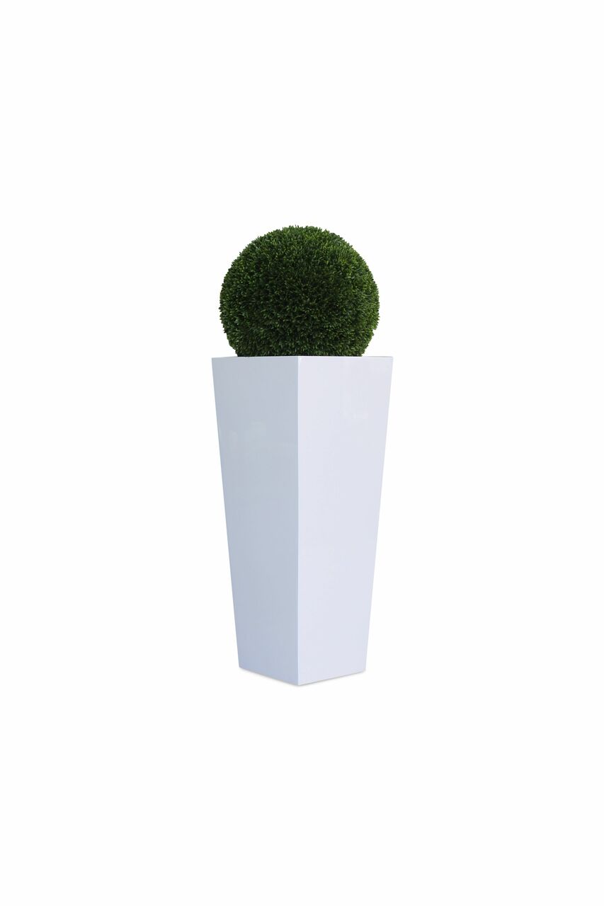 Topiaire de 20 po avec grand vase en fibre de verre Beau