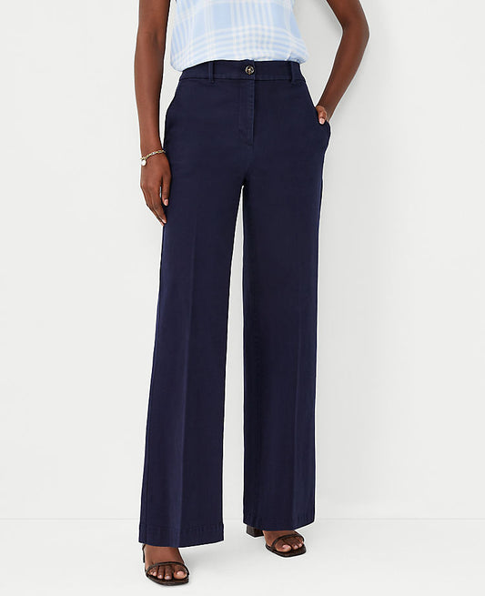 Le pantalon large en coton