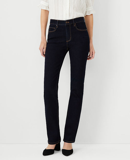 Jean bootcut taille mi-haute sculptant incurvé avec poches et délavage classique