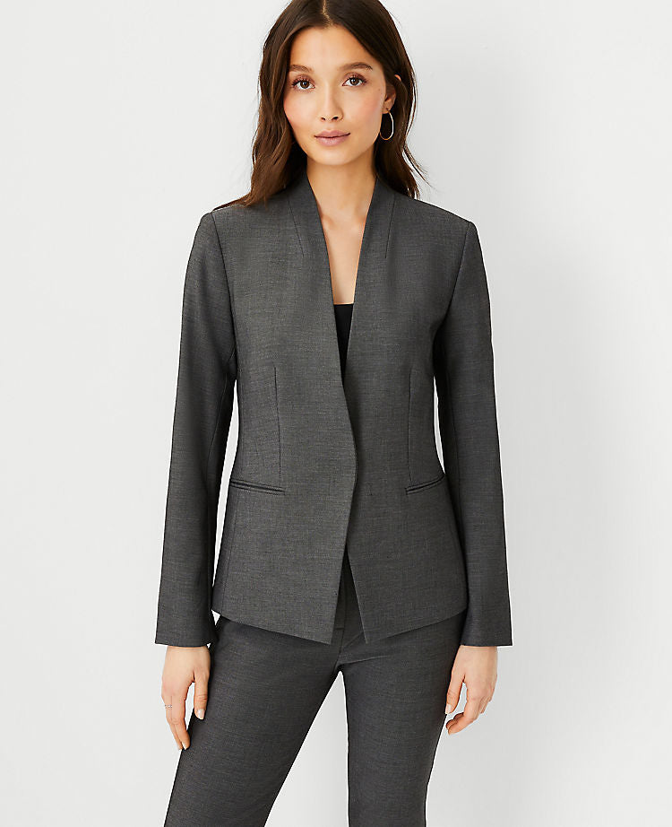 Le blazer découpé bi-stretch