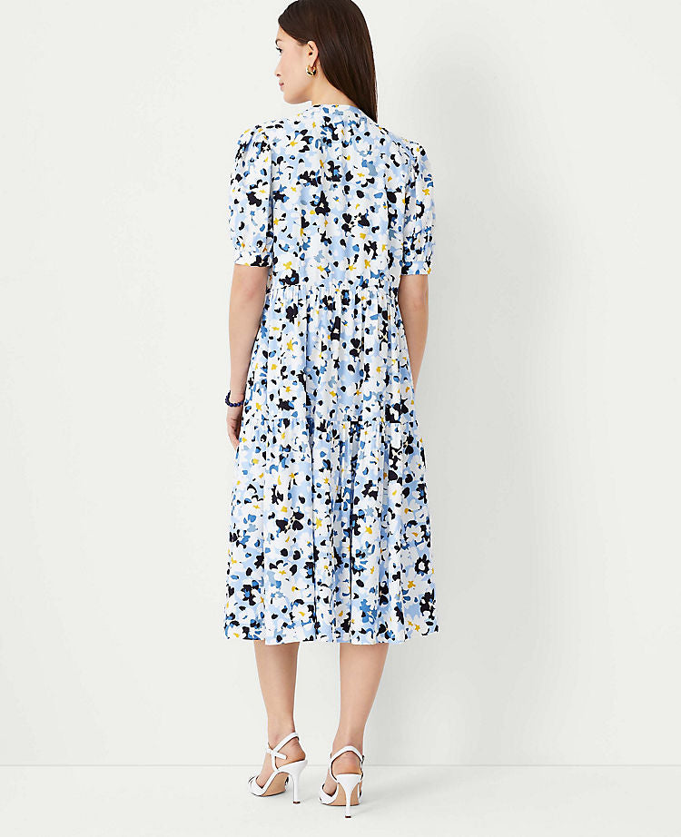 Floral Tiered Midi Dress