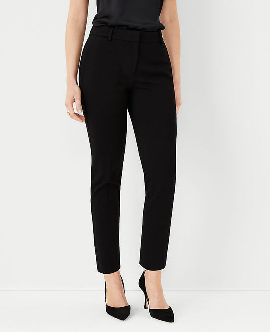 Le pantalon cheville Eva en twill tricoté - Coupe Curvy