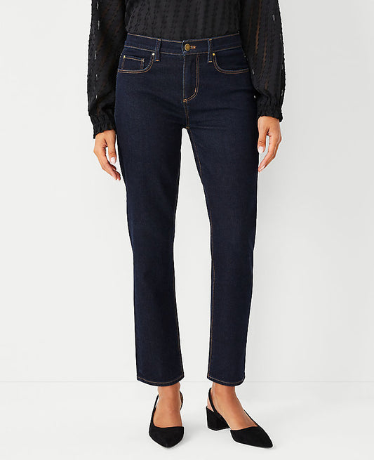 Jean fuselé sculptant taille mi-haute délavage Rinse Wash