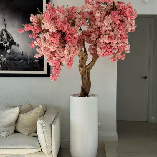 Home Artificial Flower Tree Decoration (with a flower pot)