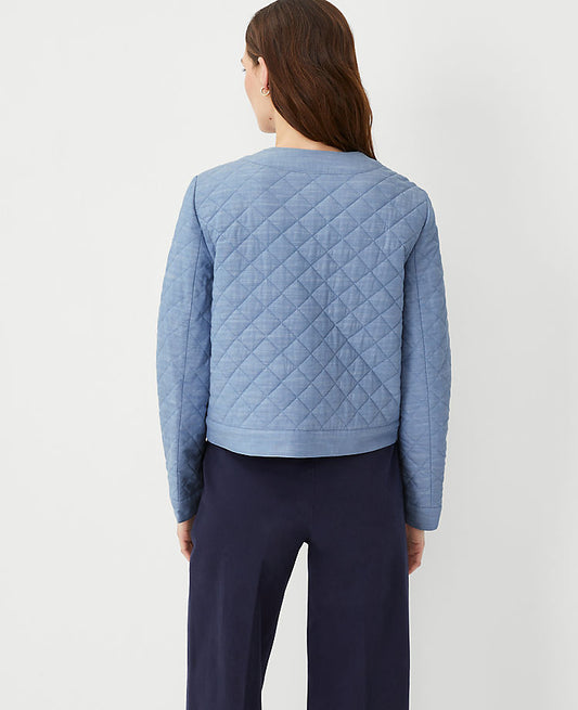 Veste courte matelassée encadrée