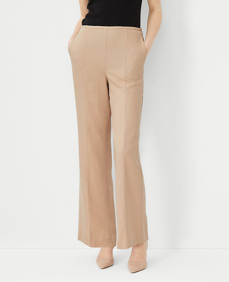 Die Seamed Side Zip Straight Hose