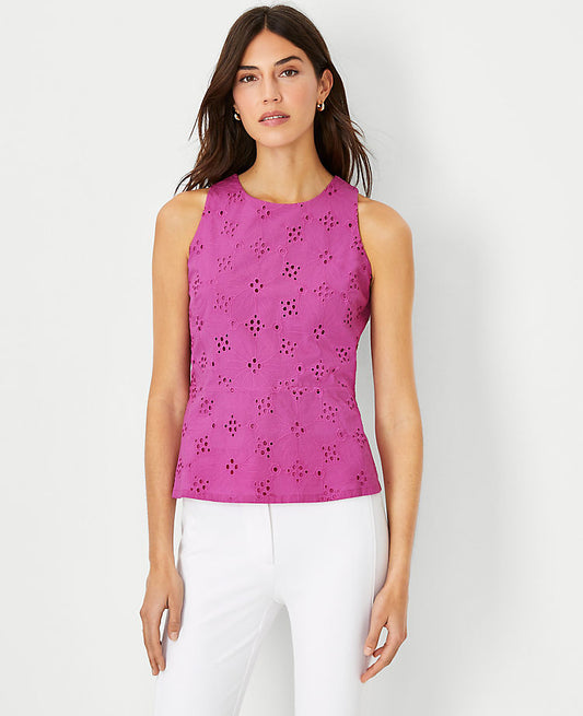Ösen-Peplum-Neckholder-Top