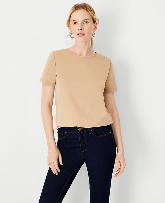 T-shirt ras du cou en coton Pima