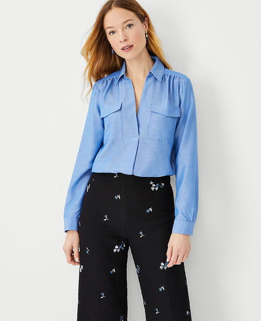 Chambray Camp-Hemd