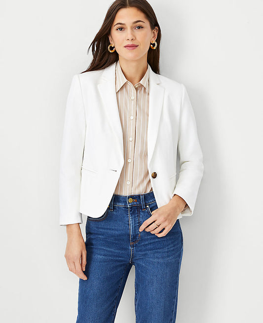 Le blazer Newbury en tricot sergé
