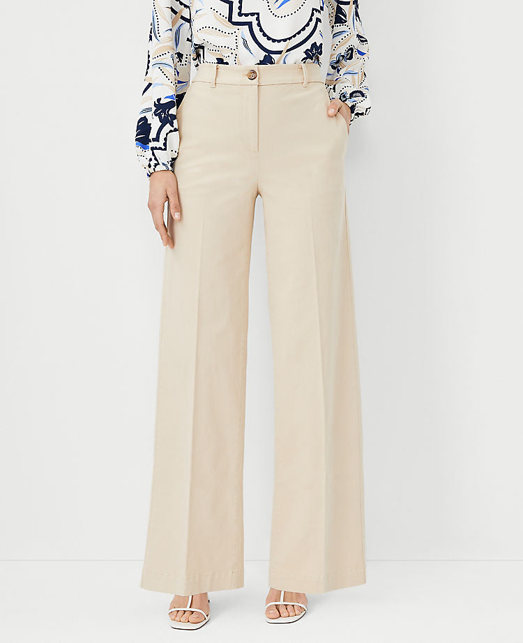 Le pantalon large en coton
