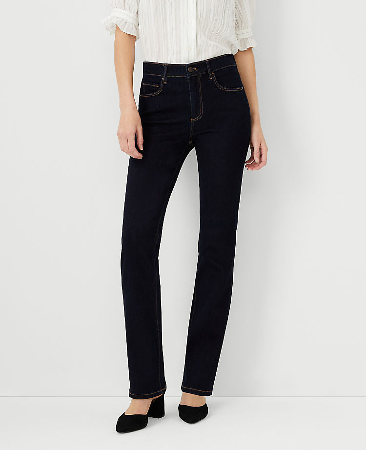 Jean bootcut Sculpting Pocket taille mi-haute, délavage classique