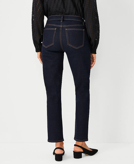 Jean fuselé sculptant taille mi-haute délavage Rinse Wash