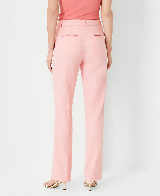 Le pantalon droit Sophia texturé - Coupe Galbée