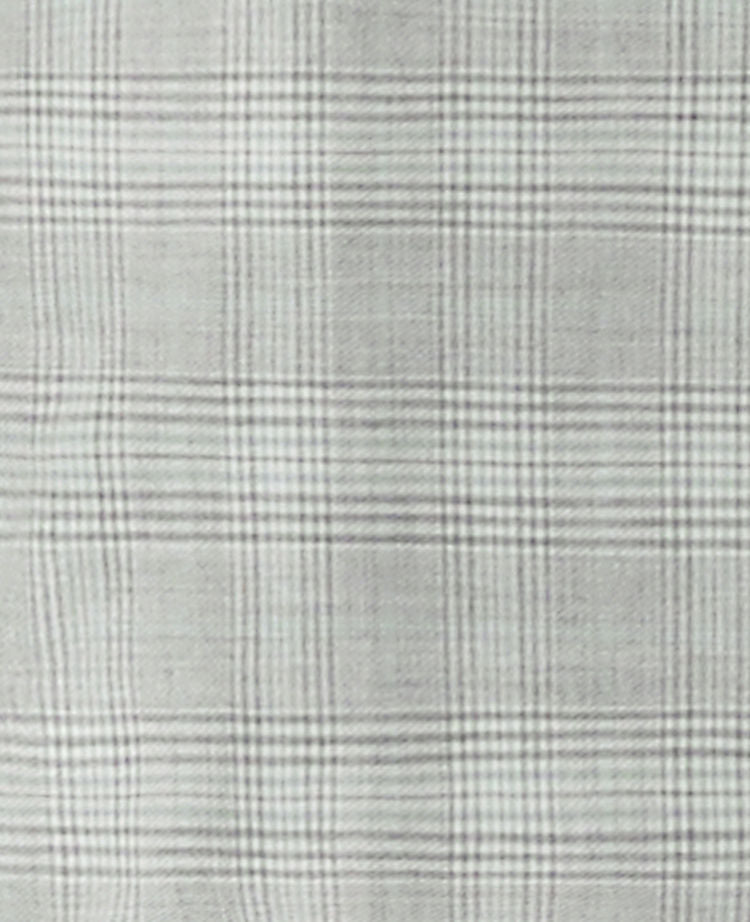 The Notched One Button Blazer in Plaid