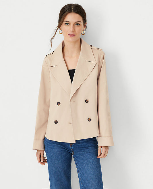 Veste trapèze à poignets larges