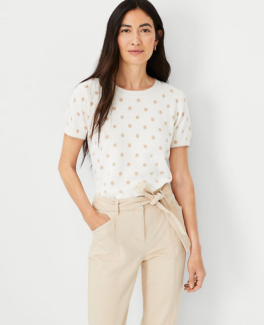 T-shirt pull à pois