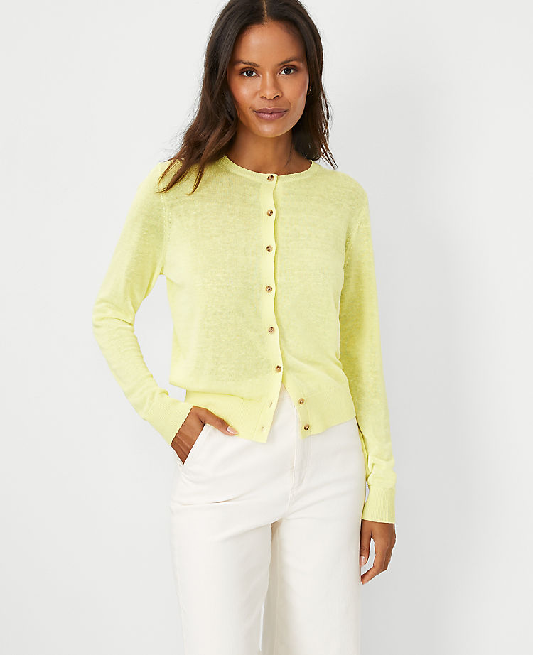 Cardigan Ann en mélange de lin